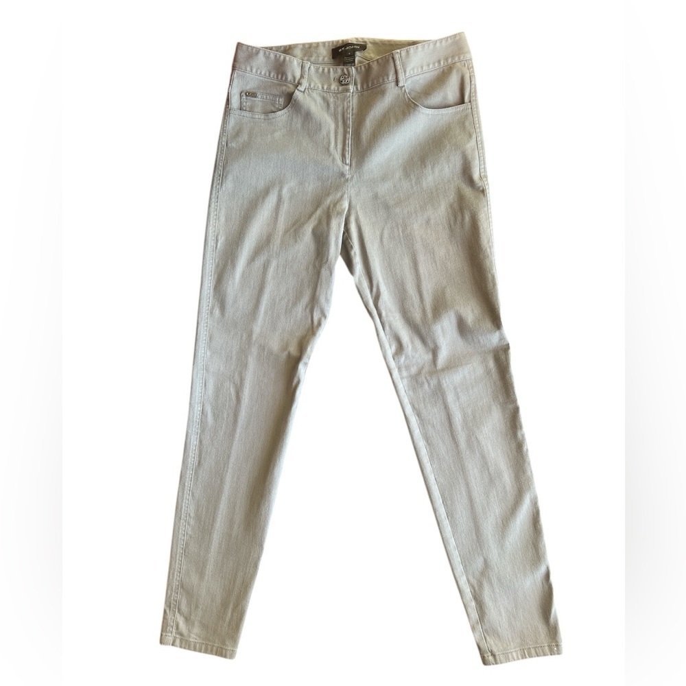 St. John Women’s Gray Stretch Skinny Jeans Sz 8 Cotton Blend Casual Denim Pants